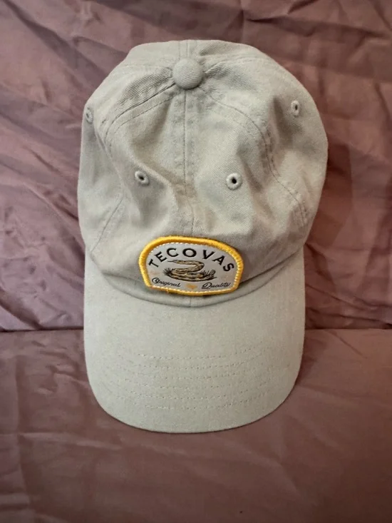 Tecovas Khaki Cap with Yellow-Trim Patch - Picture 8 of 8